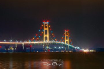 Contact the Photographer - The Mackinaw Bridge at Night